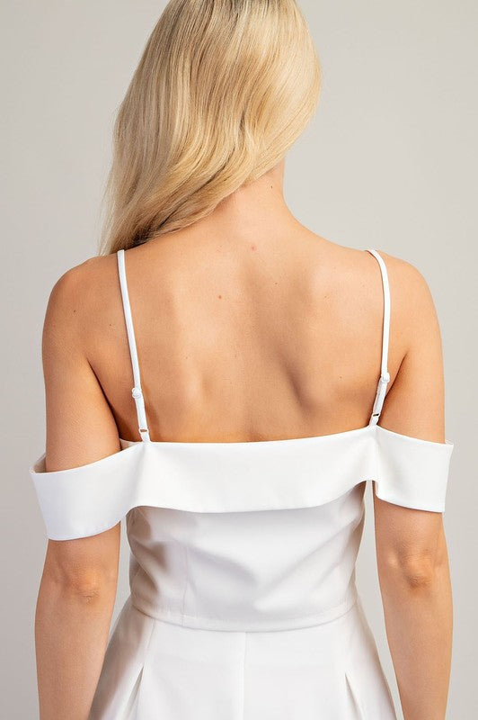 JOHANNA OFF SHOULDER SWEETHEART NECK TOP