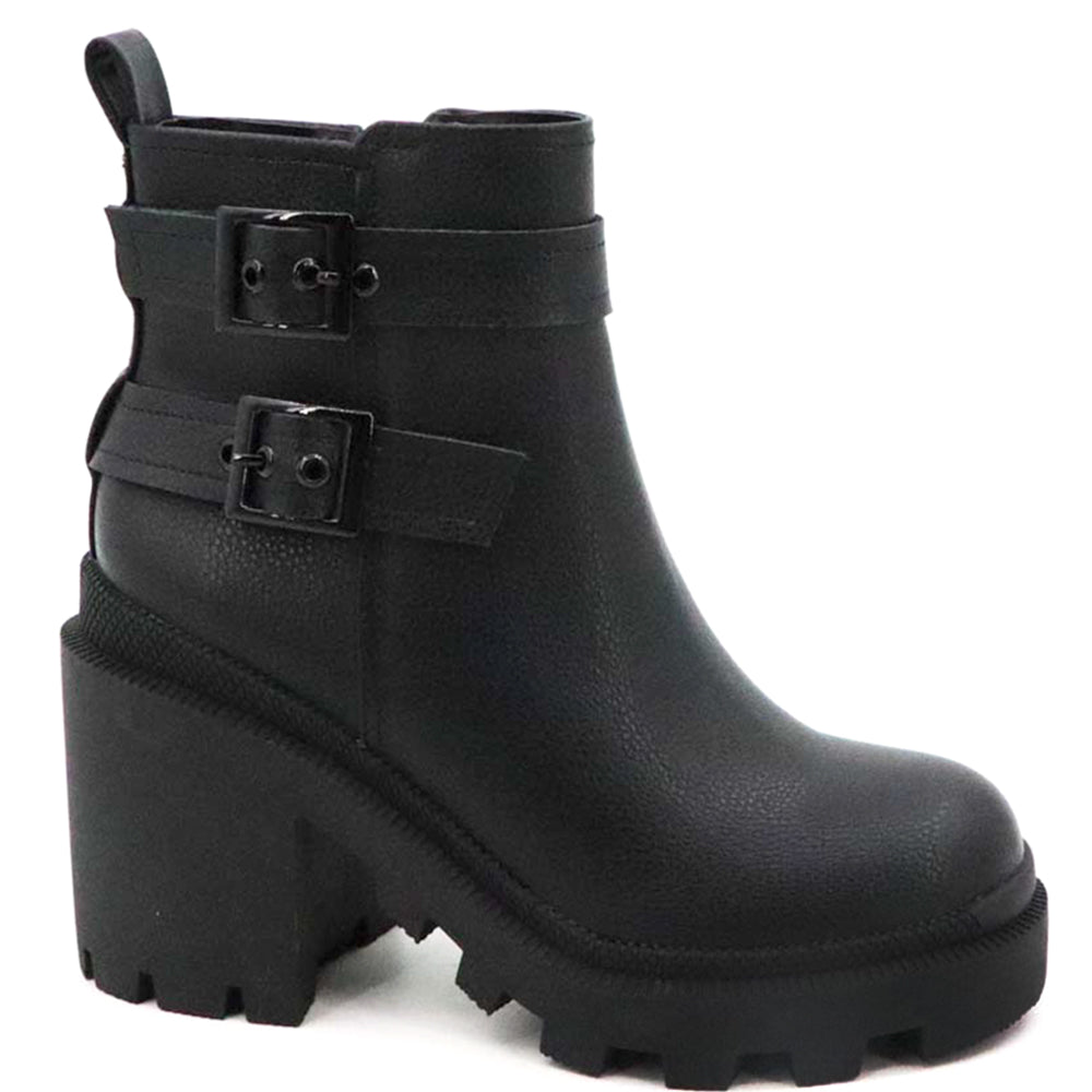 BUCKLE STRAP CHUNKY BOOTIE