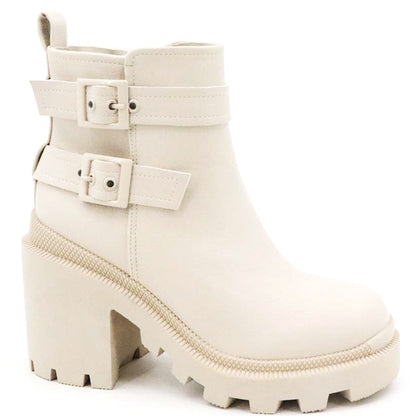 BUCKLE STRAP CHUNKY BOOTIE