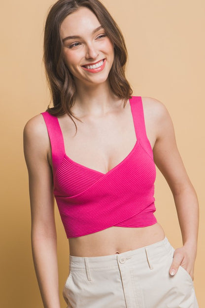 KNITTED CROP TOP