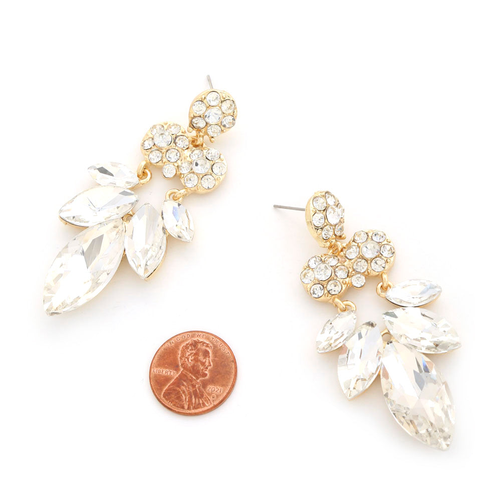 MARQUISE RHINESTONE EARRING