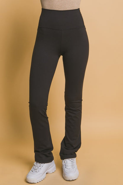 HIGH WAIST FLARE TOP AND LEGGINGS SET