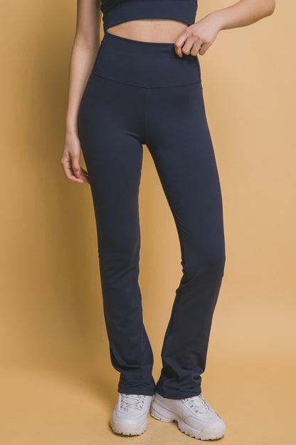 HIGH WAIST FLARE TOP AND LEGGINGS SET