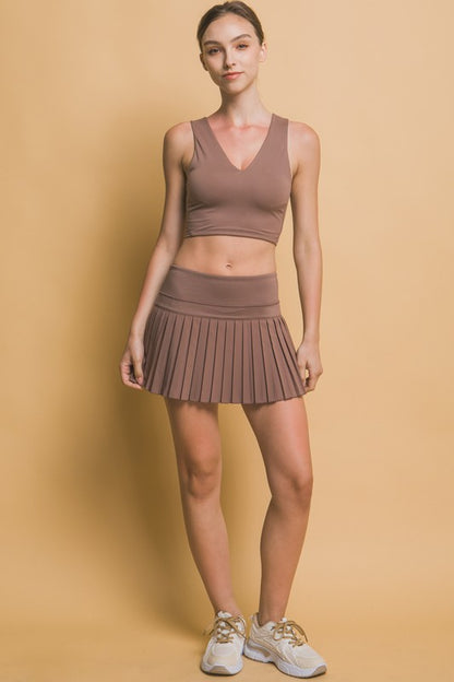 PLEATED TENNIS SKIRT