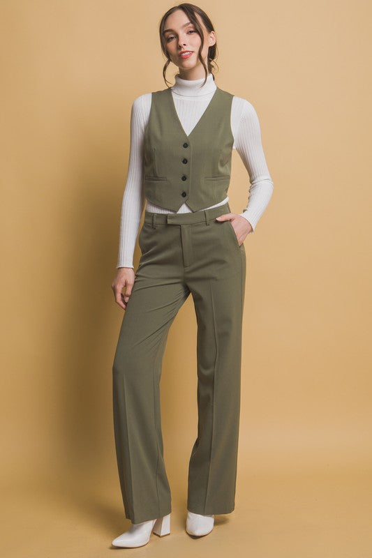 CASUAL VEST AND PANTS SET