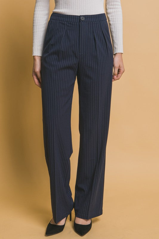 PINSTRIPED VEST AND PANTS SET