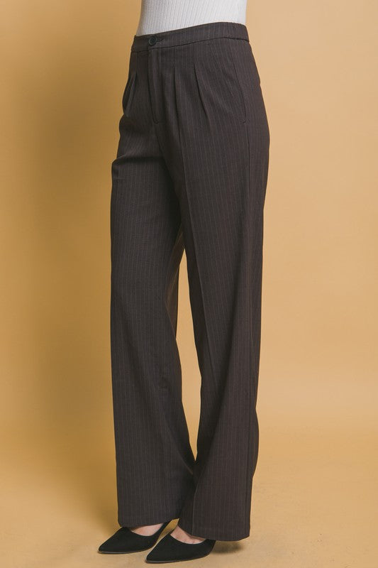 PINSTRIPED VEST AND PANTS SET