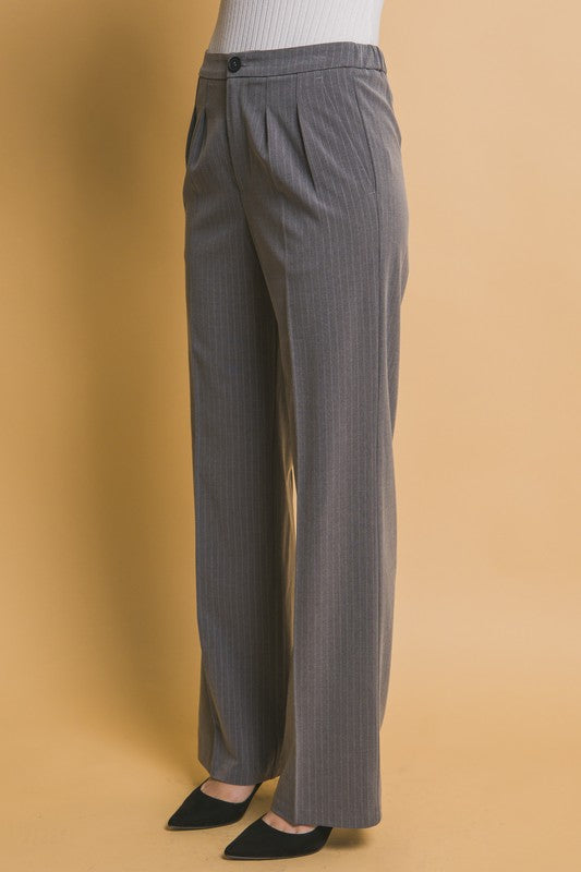 PINSTRIPED VEST AND PANTS SET