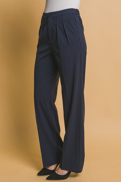 PINSTRIPED VEST AND PANTS SET