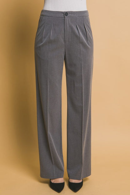 PINSTRIPED VEST AND PANTS SET