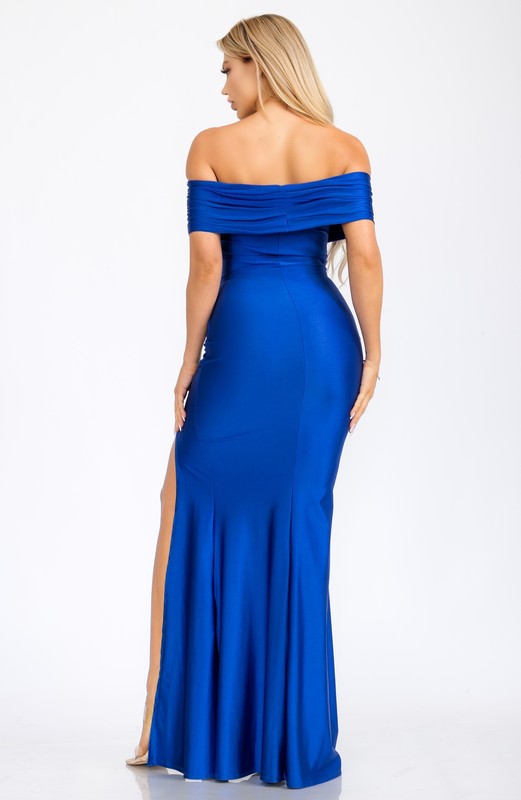 OFF SHOULDER PARTY MAXI DRESS