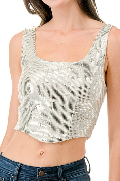 GLITTER TANK TOP