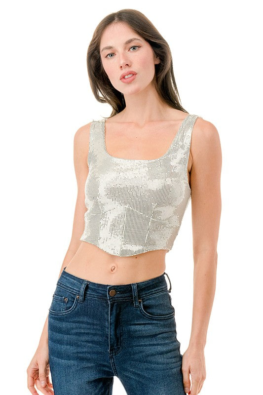 GLITTER TANK TOP