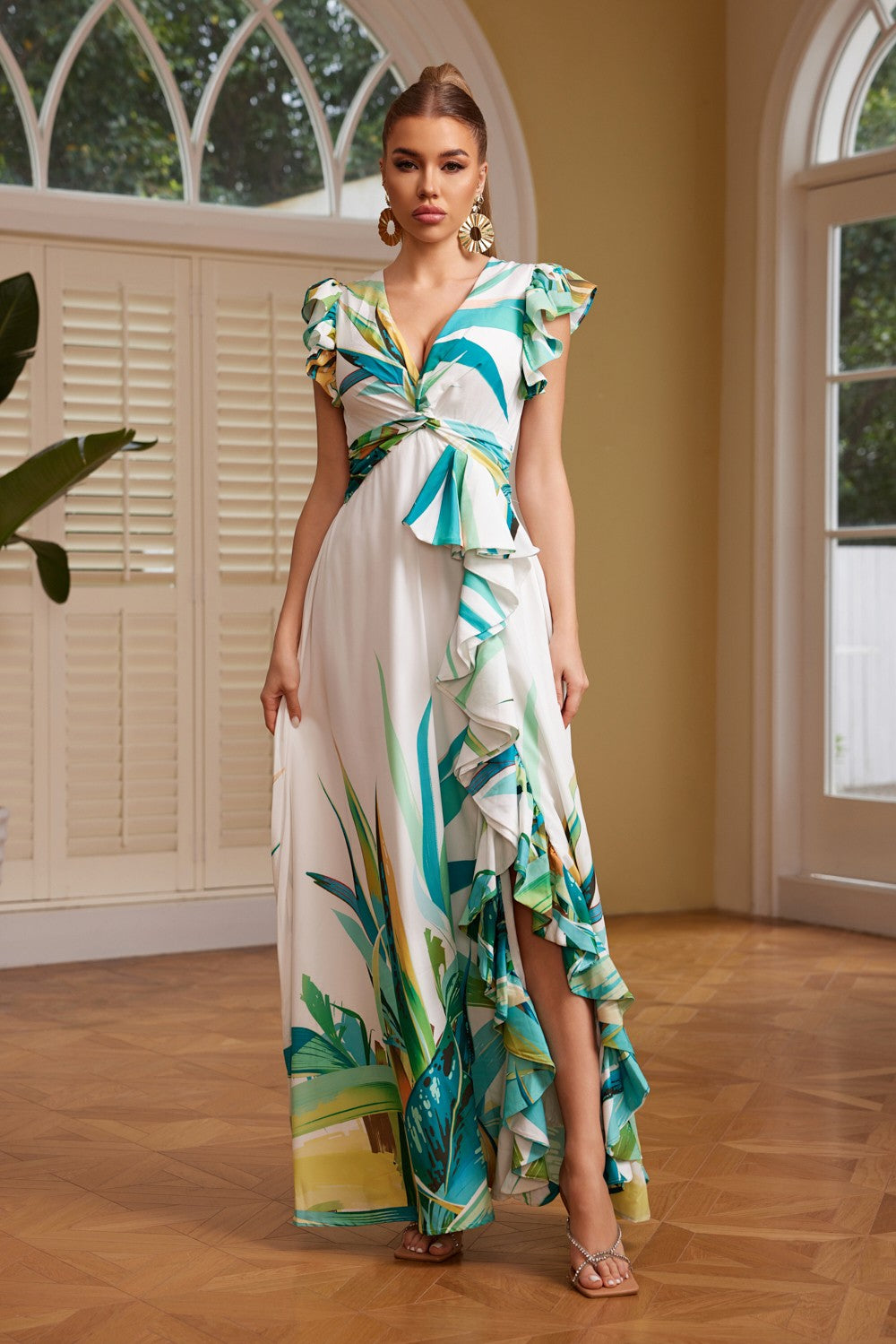 PRINTED MAXI DRESS