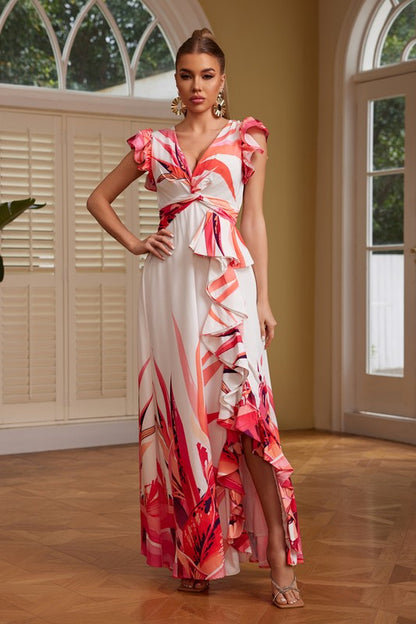 PRINTED MAXI DRESS