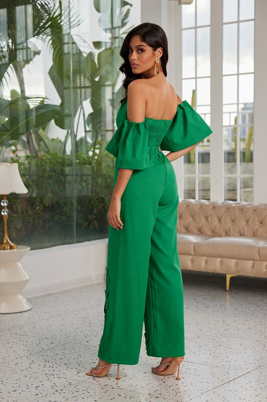 SOLID COLOR JUMPSUIT