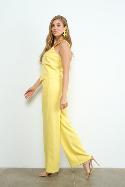 Two Piece Set Cami And Waistband Trousers