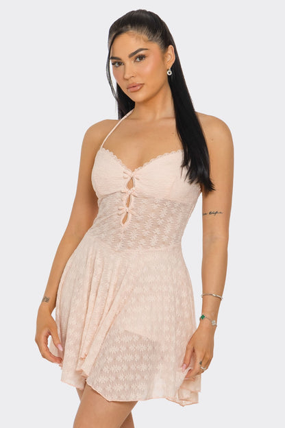 Lace Romper Dress