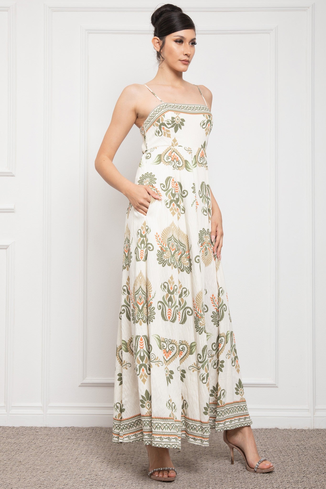 Spaghetti Shoudler Long Dress