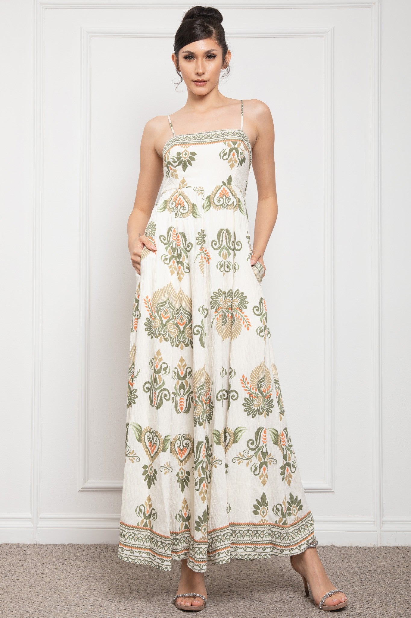 Spaghetti Shoudler Long Dress