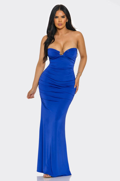 Heatwave Siren Backless Maxi Dress