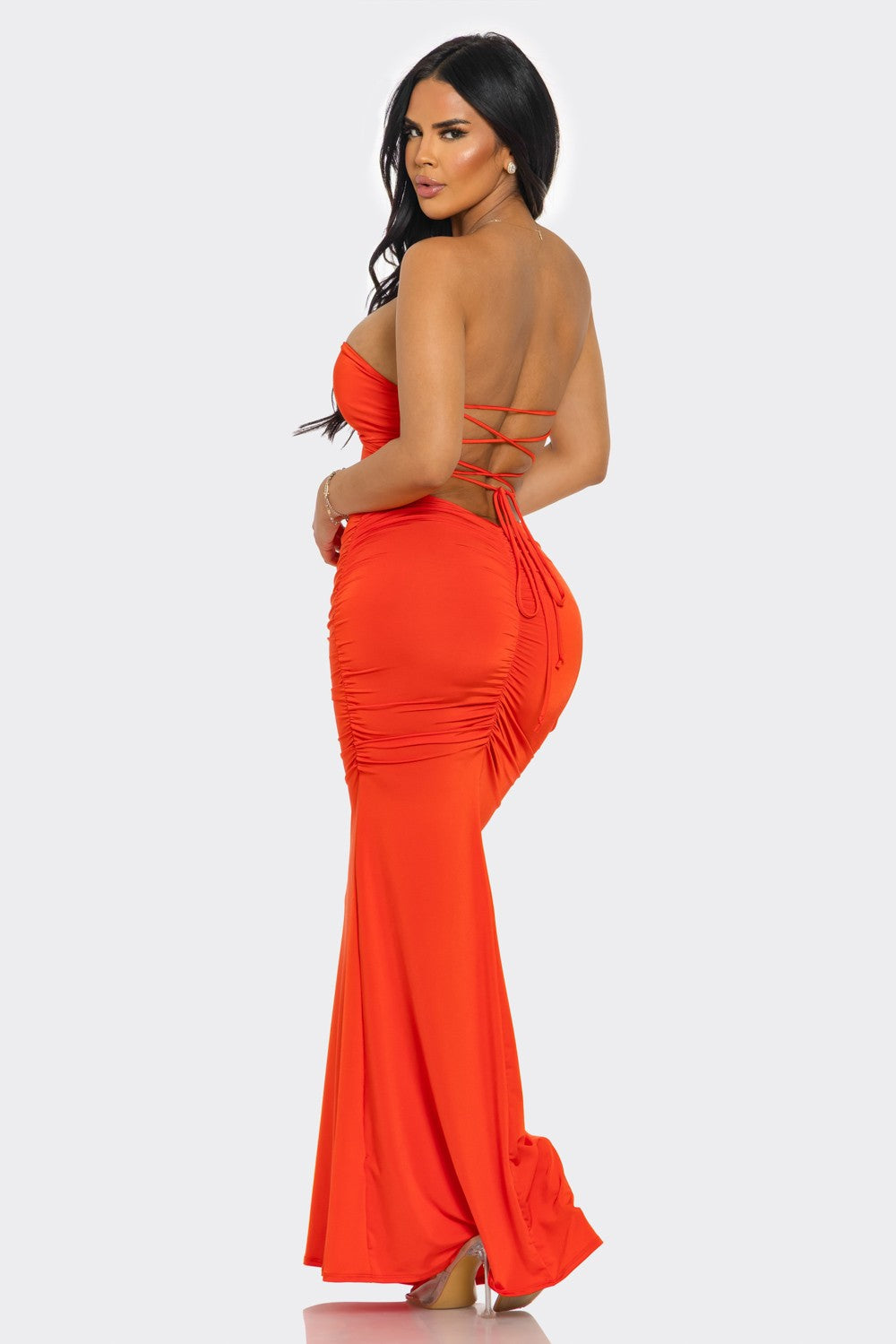 Heatwave Siren Backless Maxi Dress