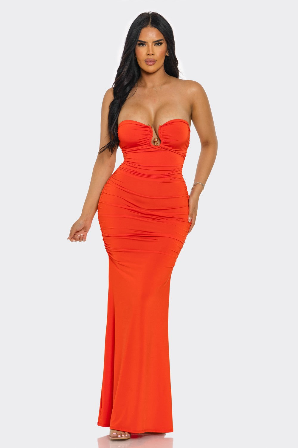 Heatwave Siren Backless Maxi Dress