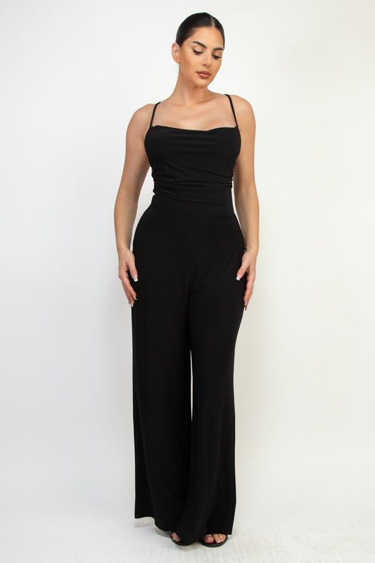 Cowl Neck Cami Jumpsuit