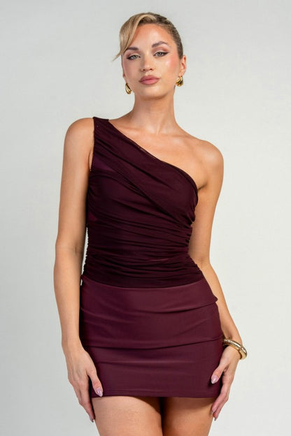 BODYCON MESH MINI PARTY DRESS
