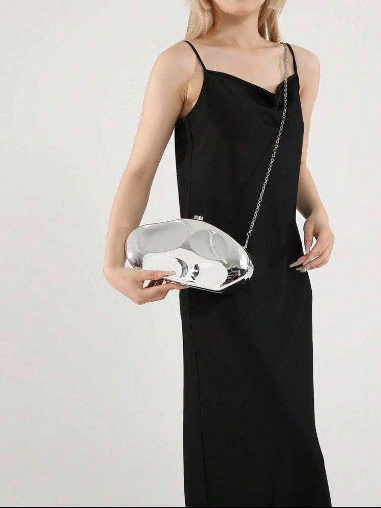 SCULPTURAL HEAVY DUTY EVENING CLUTCH BAG