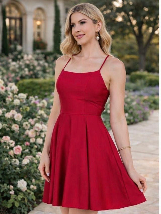 SATIN MINI PARTY DRESS