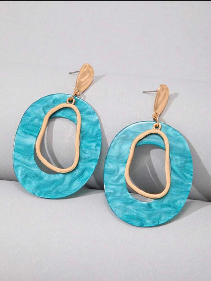 BOHEMIAN ACRYLIC GEOMETRIC EARRINGS
