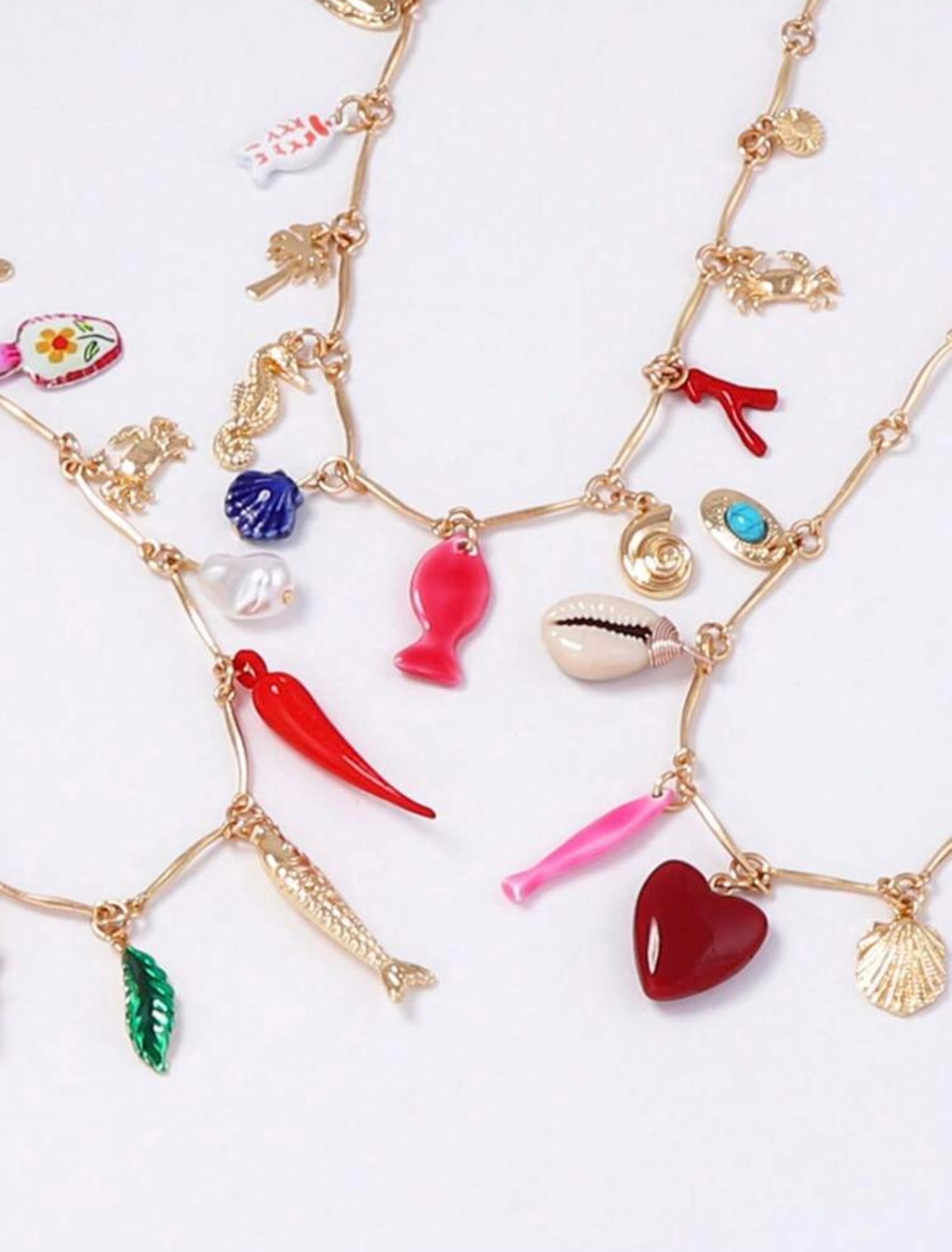 BOHEMIAN MULTILAYER CHARM NECKLACE