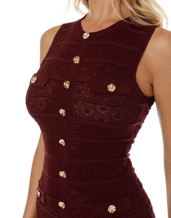 KNIT MINI DRESS