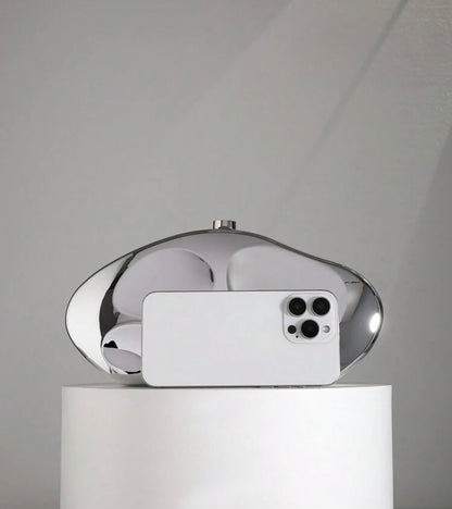SCULPTURAL HEAVY DUTY EVENING CLUTCH BAG