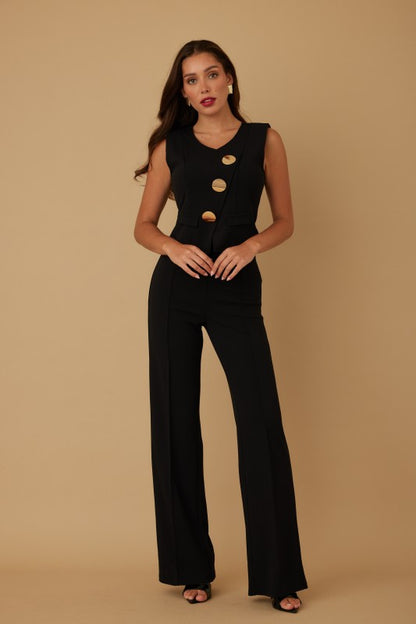 BLAZER CONTRAST TOP PANTS SET