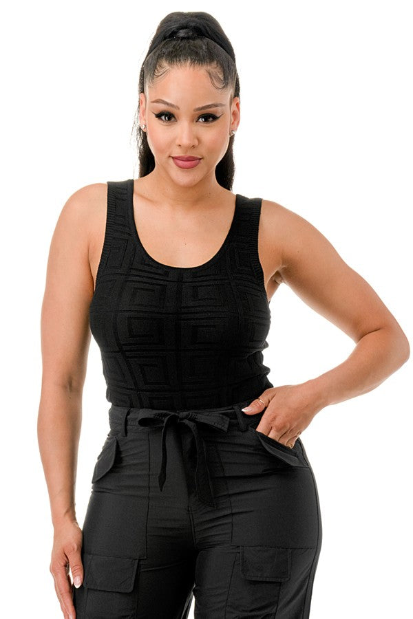 BODYSUIT WITH CARGO PANTS SET