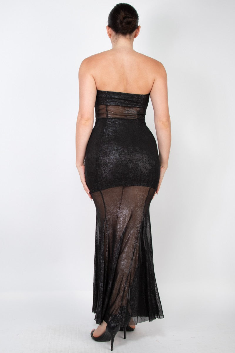 Tube Bodycon Mermaid Maxi Dress