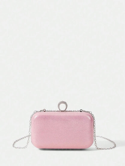 ELGANT DIAMOND SEQUIN BOX-SHAPED EVENING CLUTCH (Copy)