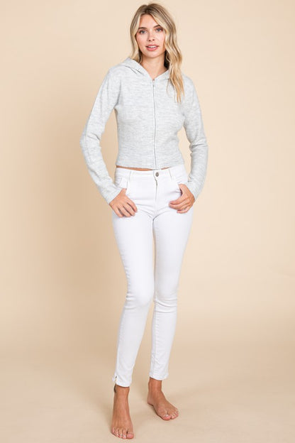 SOFT KNKT ZIPPER HOODIE
