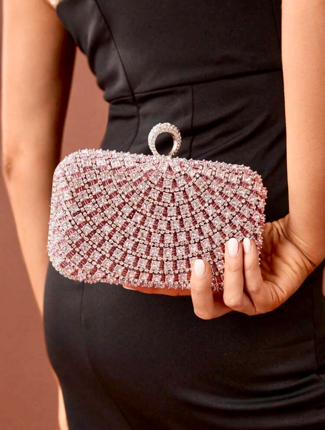 ELGANT DIAMOND SEQUIN BOX-SHAPED EVENING CLUTCH (Copy)