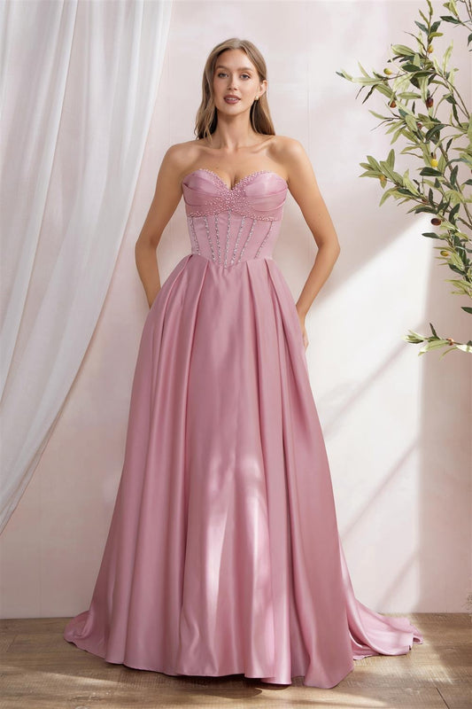OFF - SHOULDER APPLIQUE BEADED BONING AND LACE BACK MAXI COCKTAIL DRESS