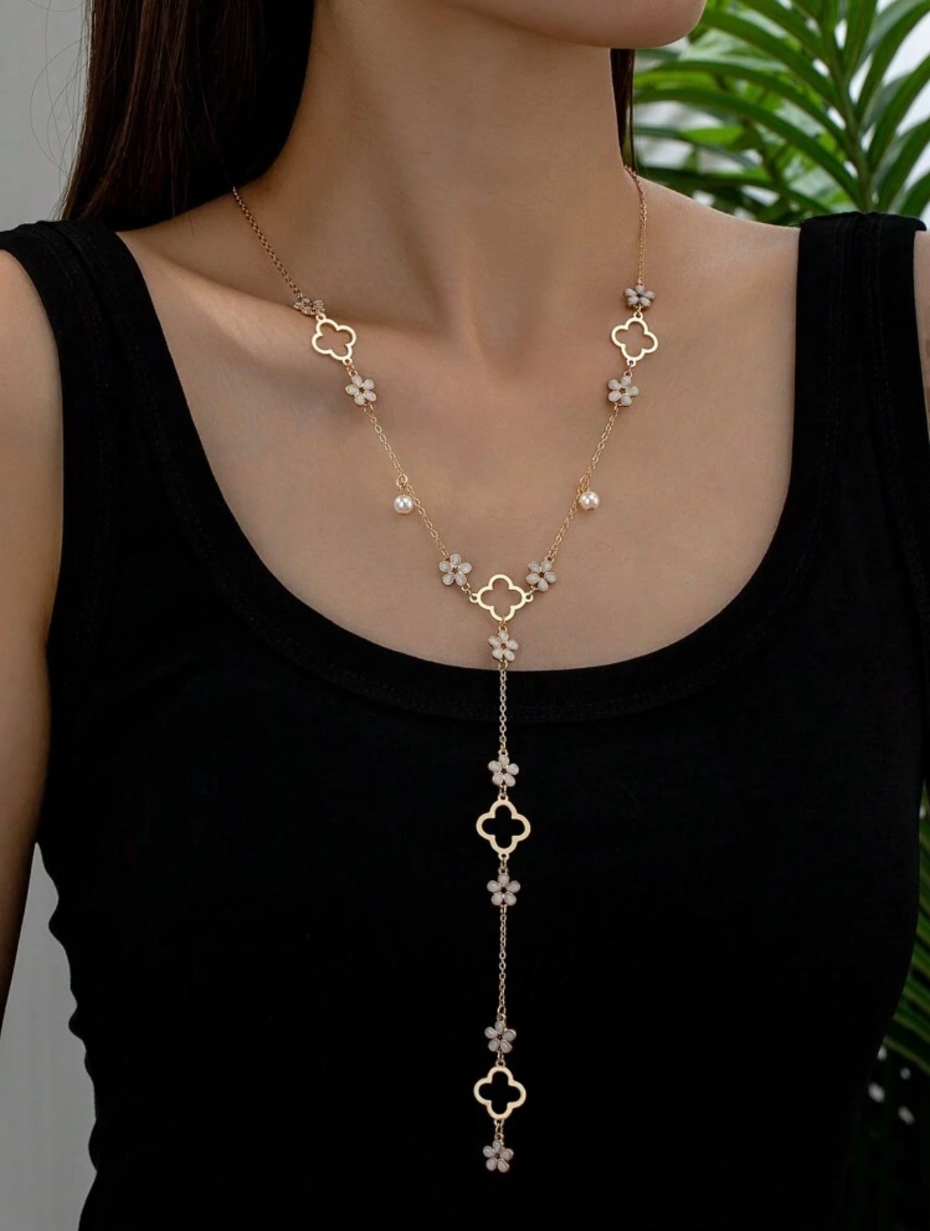 Y SHAPED LONG NECKLACE