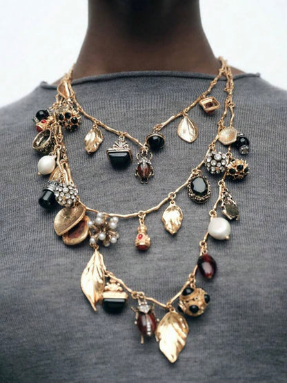 MULTI LAYER BOHEMIAN CHARM NECKLACE