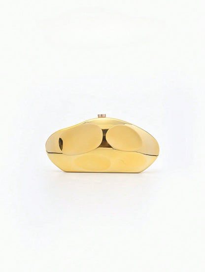 SCULPTURAL HEAVY DUTY EVENING CLUTCH BAG