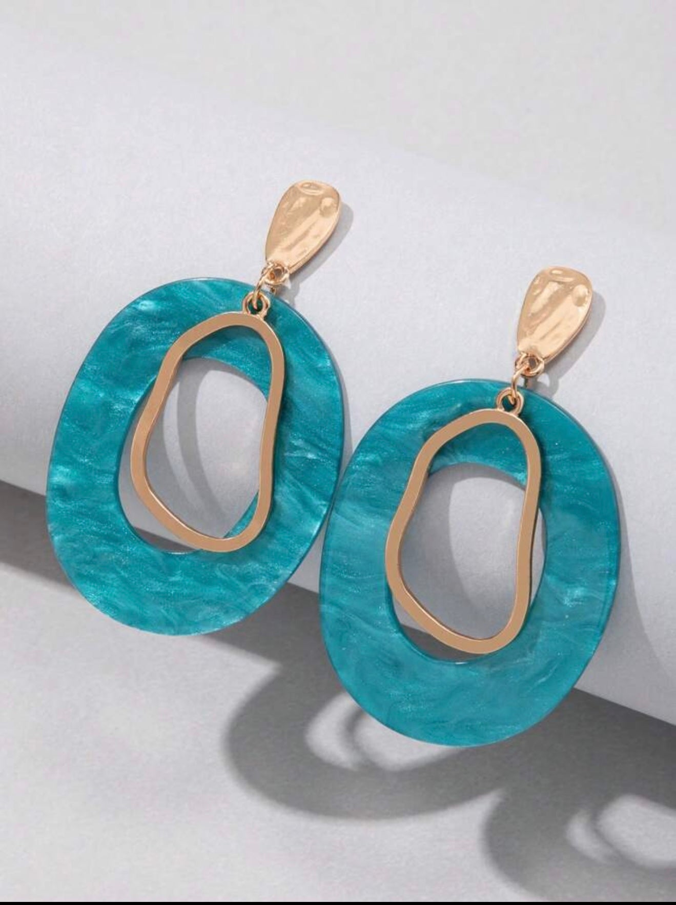 BOHEMIAN ACRYLIC GEOMETRIC EARRINGS