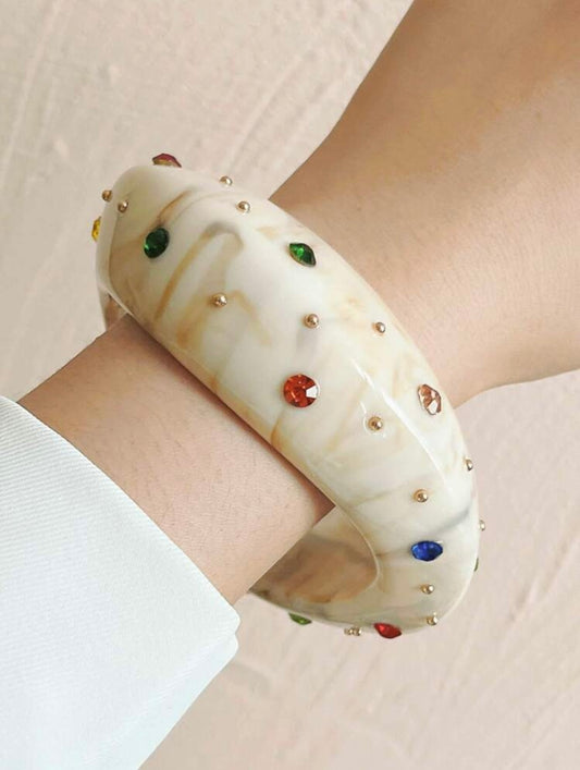 RESIGN BRACELET WITH RHINESTONE