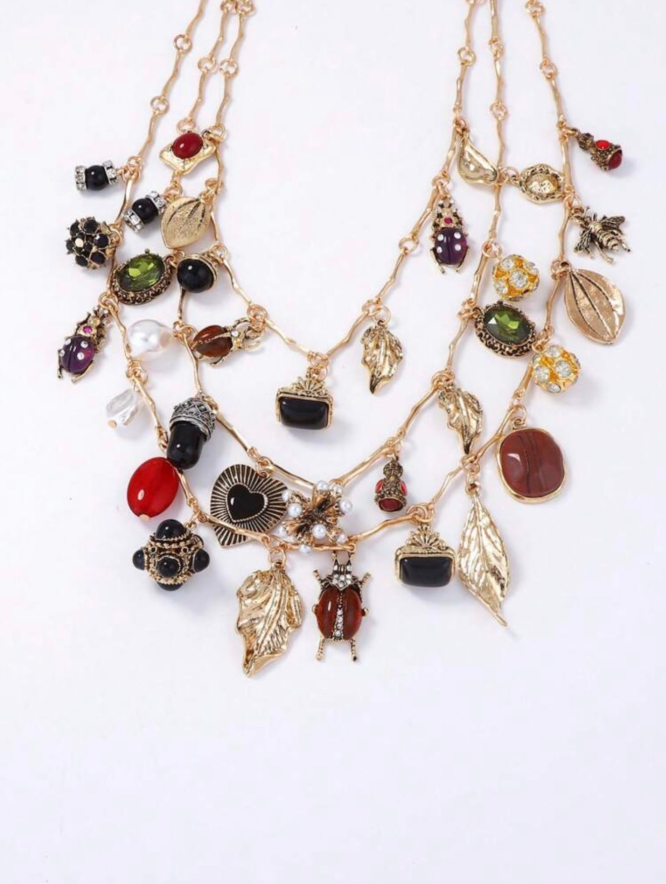 MULTI LAYER BOHEMIAN CHARM NECKLACE