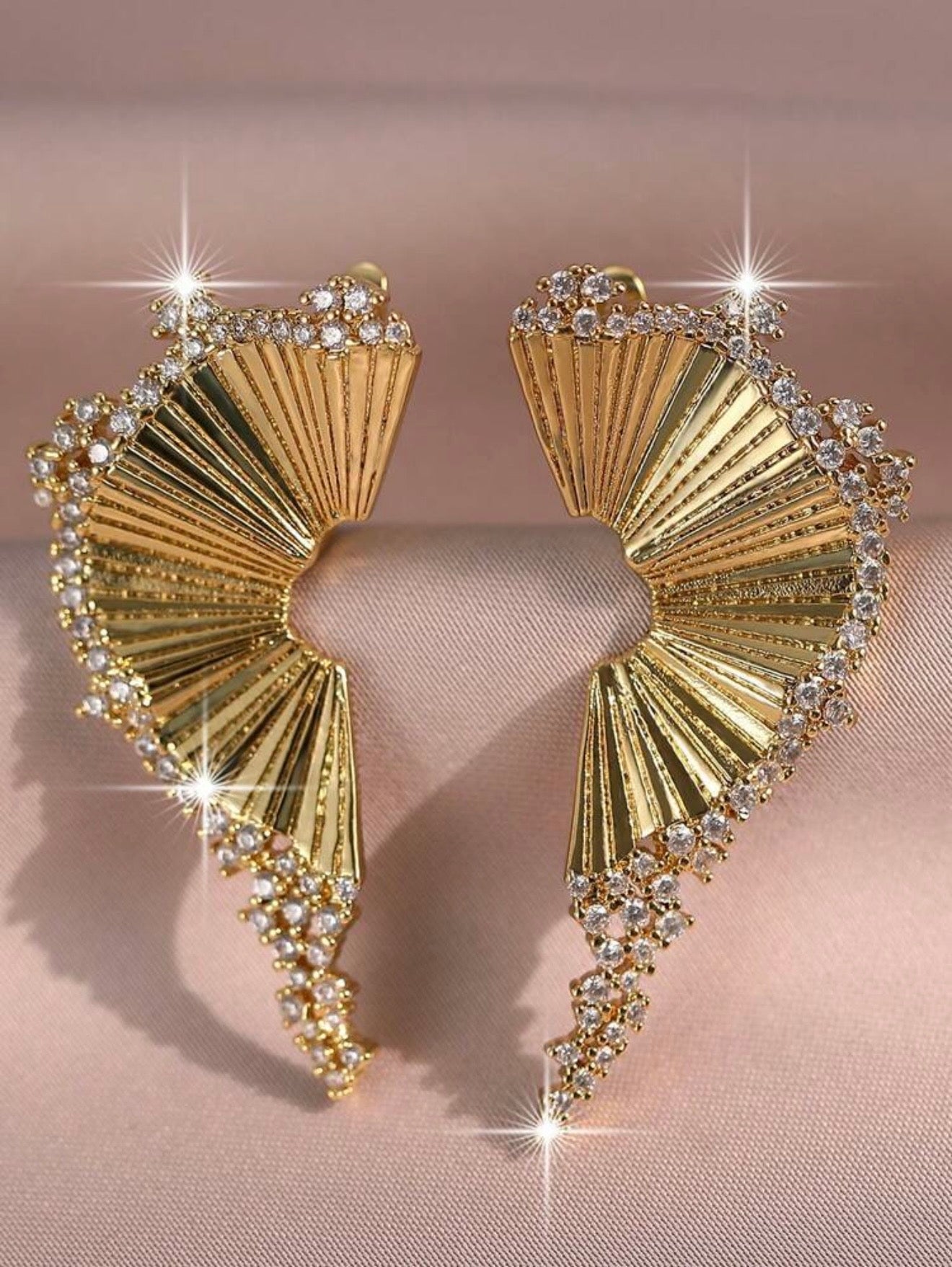 WINGS GOLD PLATED EARRINGS