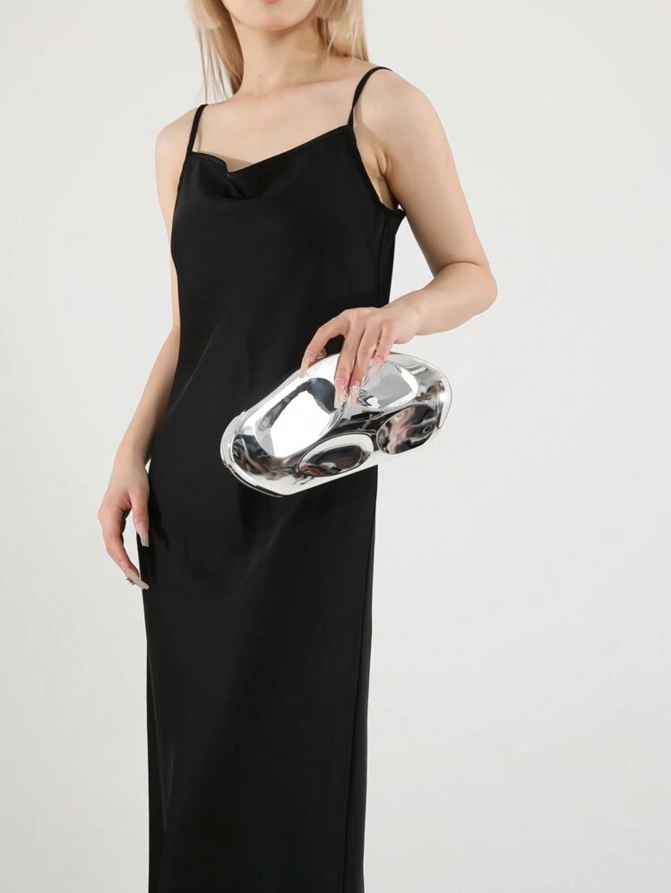 SCULPTURAL HEAVY DUTY EVENING CLUTCH BAG